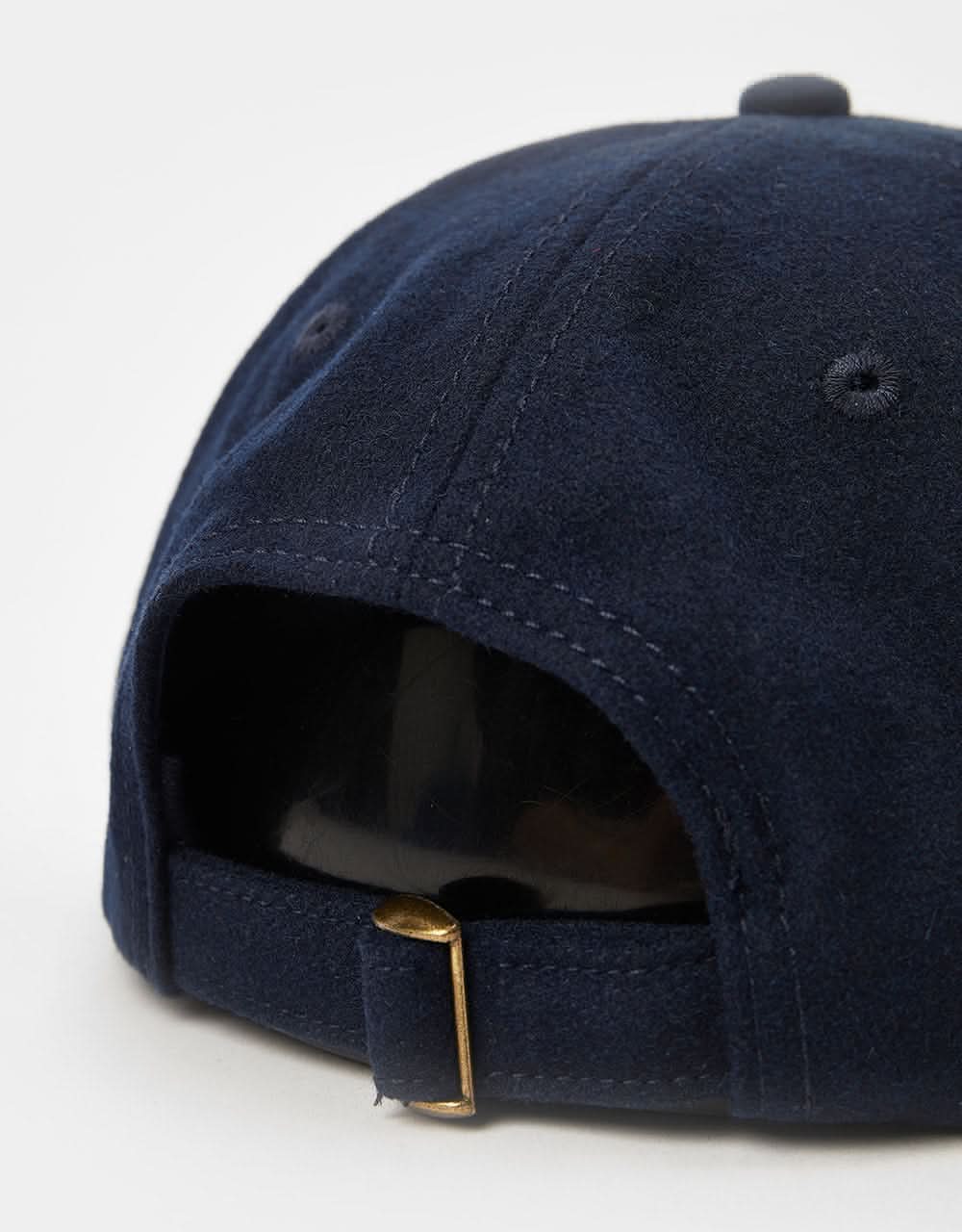 Route One Unstructured Melton Wool Cap - Navy - Image 3