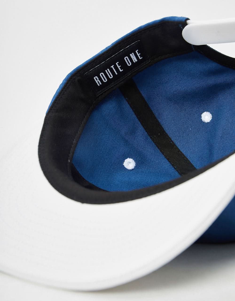 Route One Unstructured Snapback Cap - Air Force Blue/Natural - Image 4