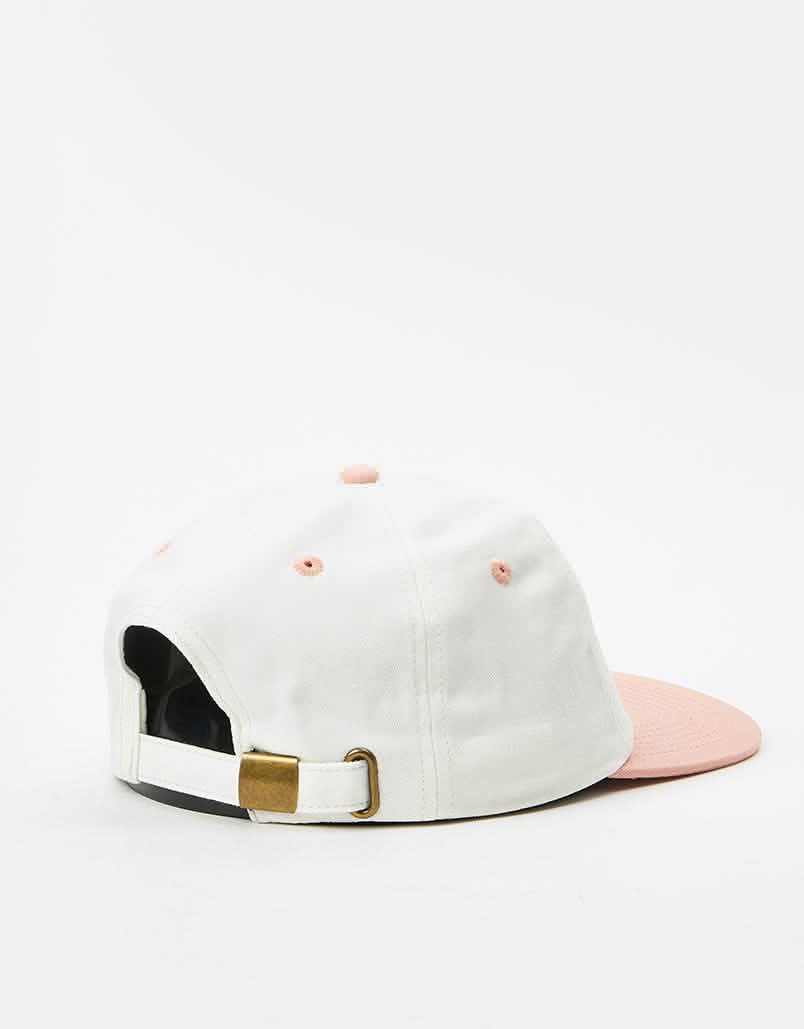 Route One Unstructured Strapback Cap - Raw/Terracotta Pink - Image 2