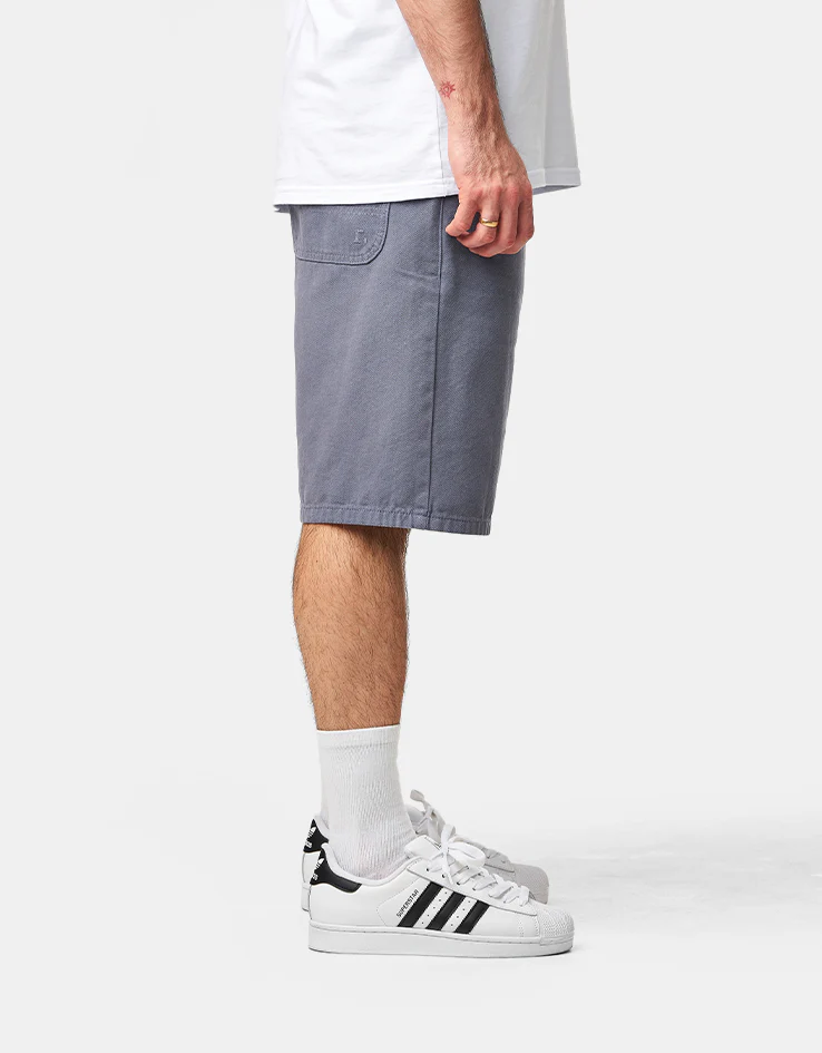 Route One Washed Canvas Shorts - Bering Sea - Image 3