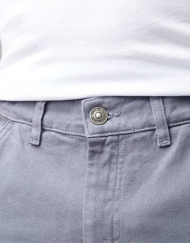 Route One Washed Canvas Shorts - Bering Sea - Image 7