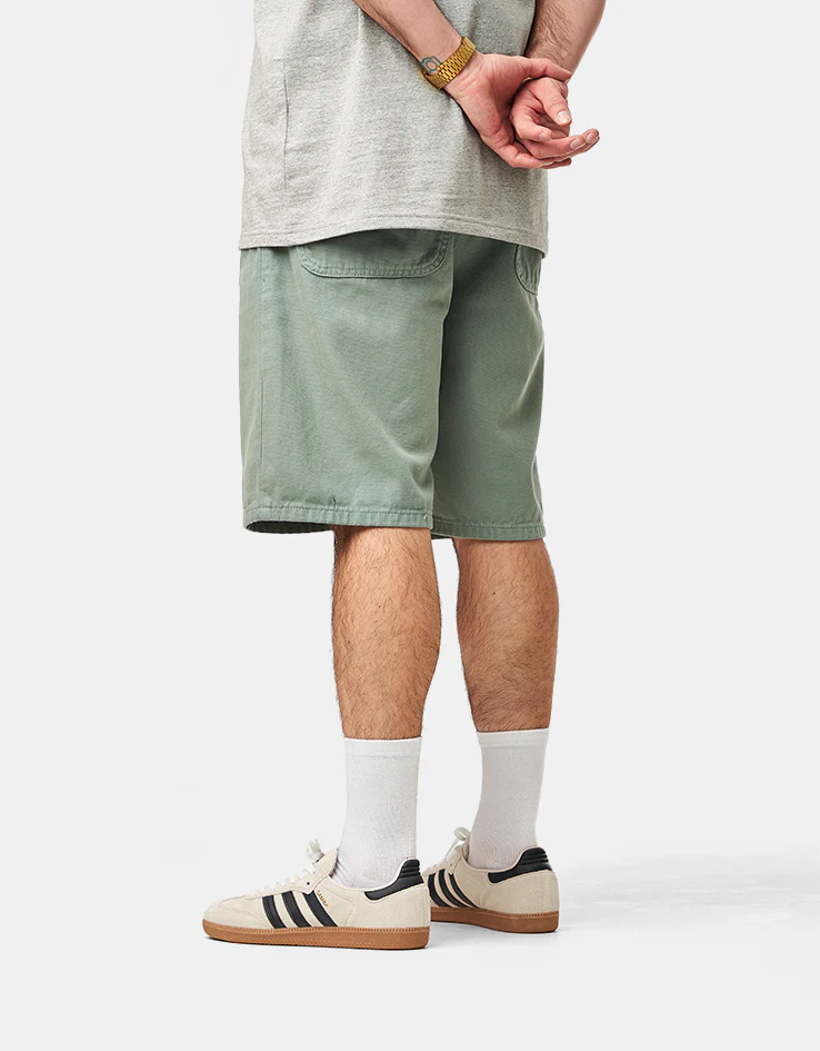 Route One Washed Canvas Shorts - Green Bay - Image 2