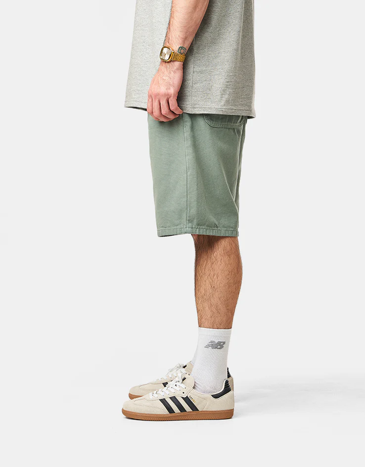 Route One Washed Canvas Shorts - Green Bay - Image 3