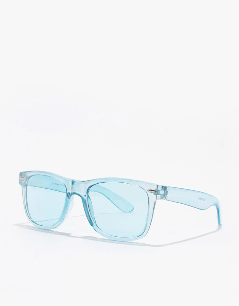 Route One Wayfarer Sunglasses - Clear Blue - Image 2