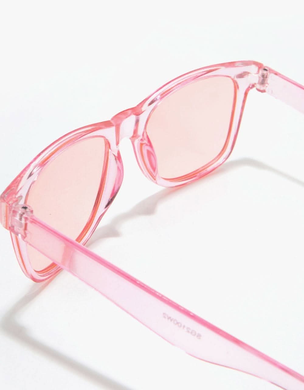 Route One Wayfarer Sunglasses - Clear Pink - Image 4