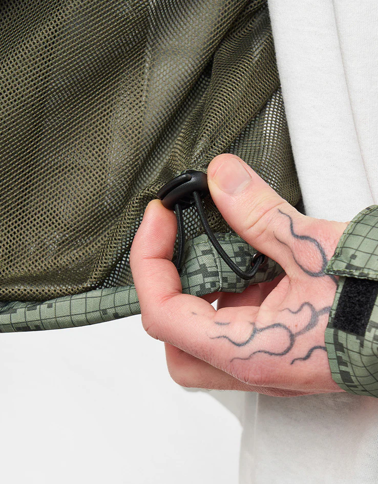 Route One Windbreaker Jacket - Digi Camo (Green) - Image 9