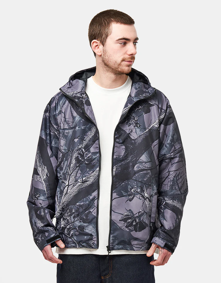Route One Windbreaker Jacket - Tree Camo (Black) - Image 2