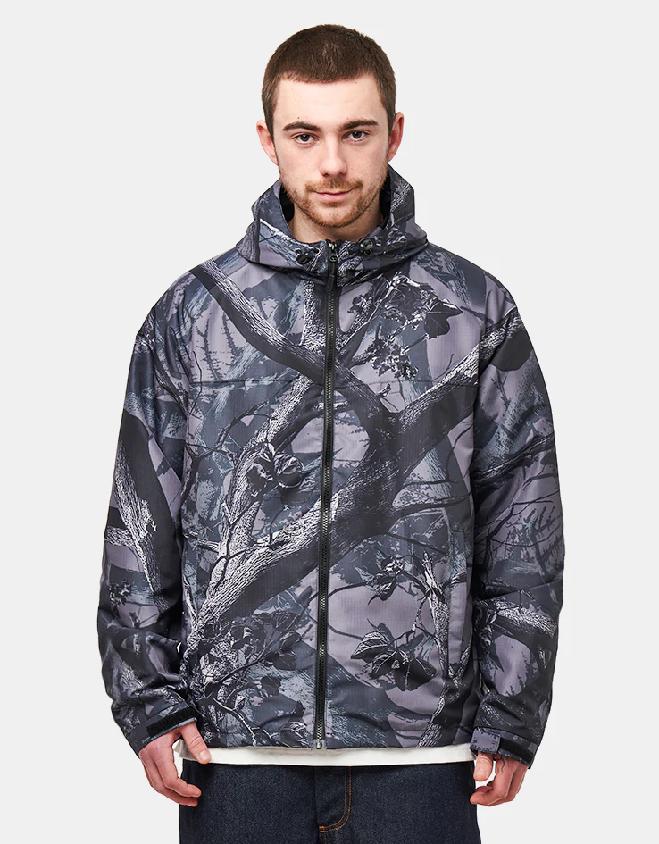 Route One Windbreaker Jacket - Tree Camo (Black) - Image 3