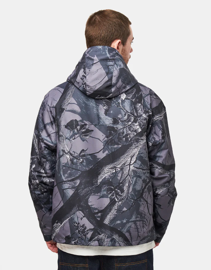 Route One Windbreaker Jacket - Tree Camo (Black) - Image 4
