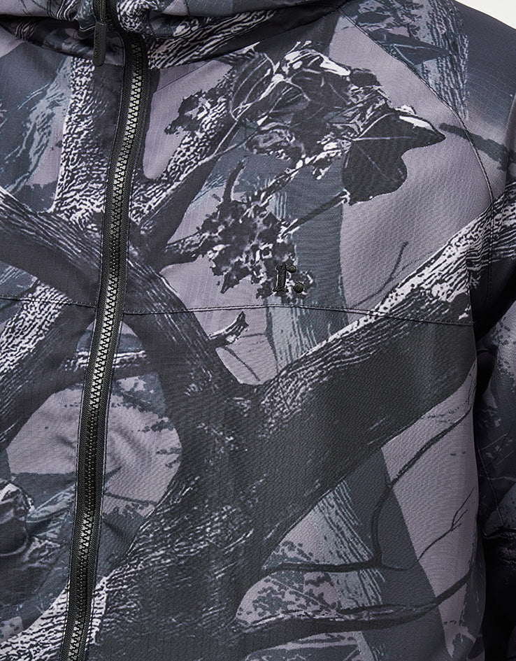 Route One Windbreaker Jacket - Tree Camo (Black) - Image 8