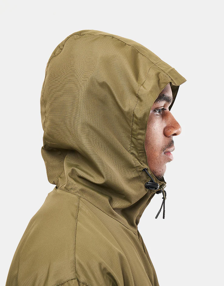 Route One Packable Windbreaker - Olive/Grey/Black - Image 7
