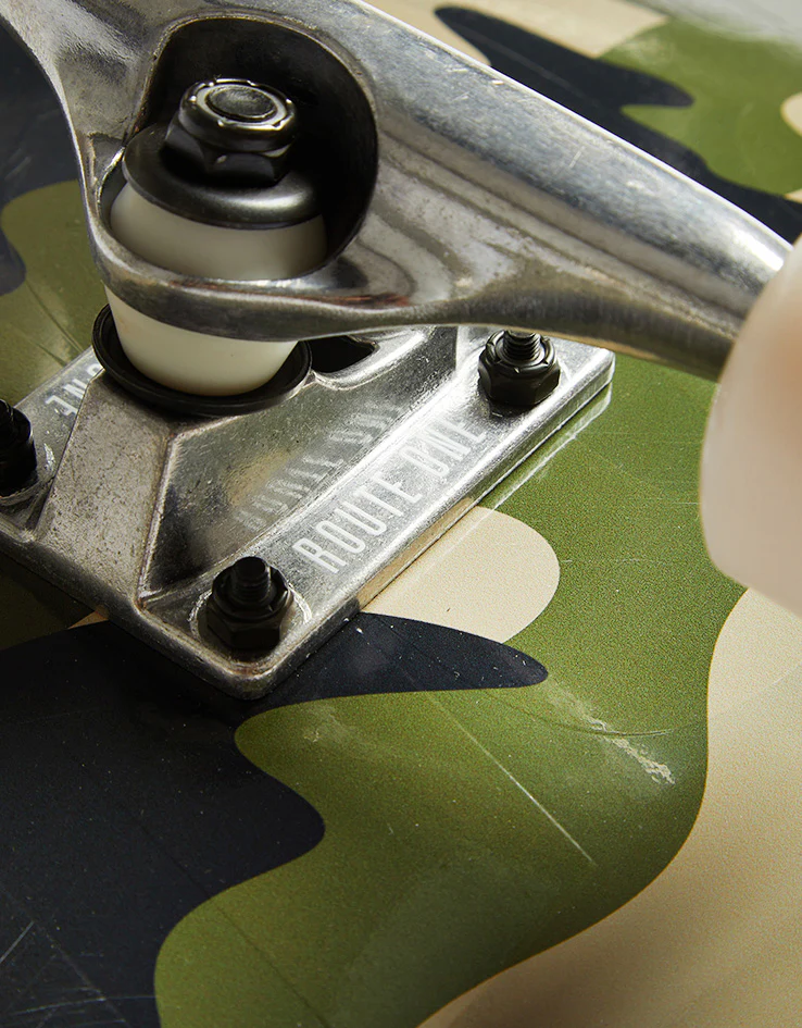 Route One Woodland Camo Athletic Logo Custom Set-Up Complete Skateboard - 8.25" - Image 5