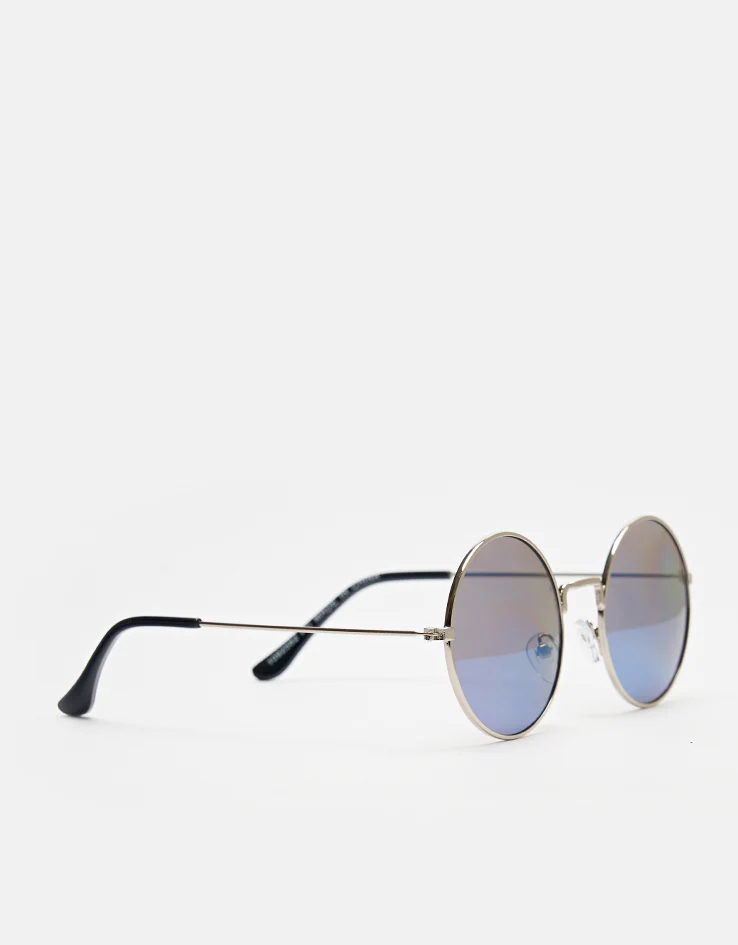 Route One Woodstock Sunglasses - Silver (Blue Mirror) - Image 2