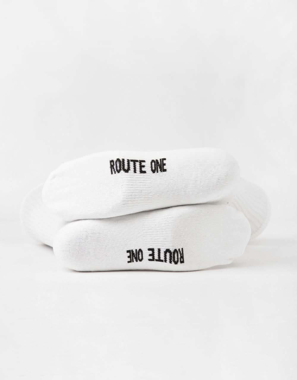 Route One Worldwide Chillers Crew Socks - White - Image 4