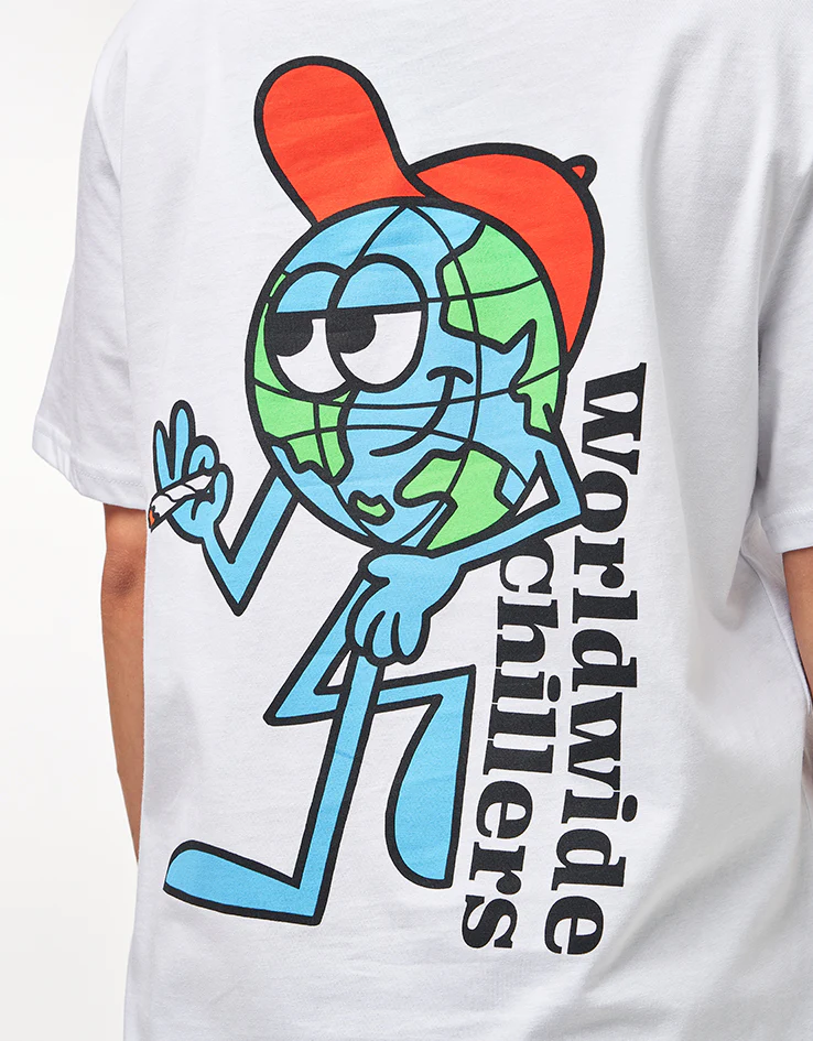 Route One Worldwide Chillers Organic T-Shirt - White - Image 7