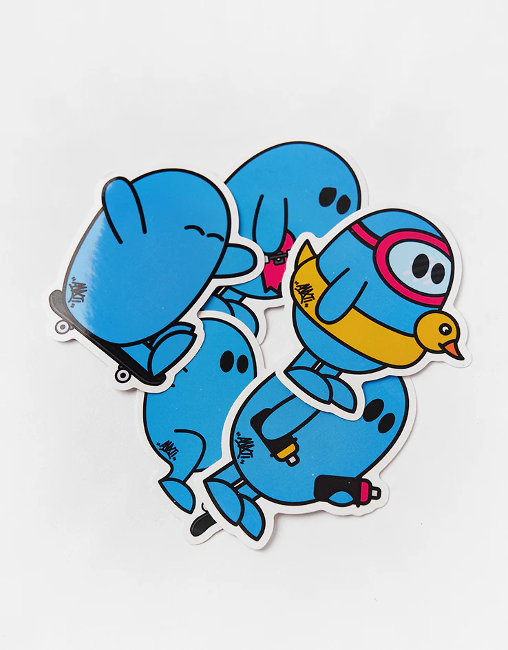 Route One x ANXTI Sticker Pack - Blue - Image 3
