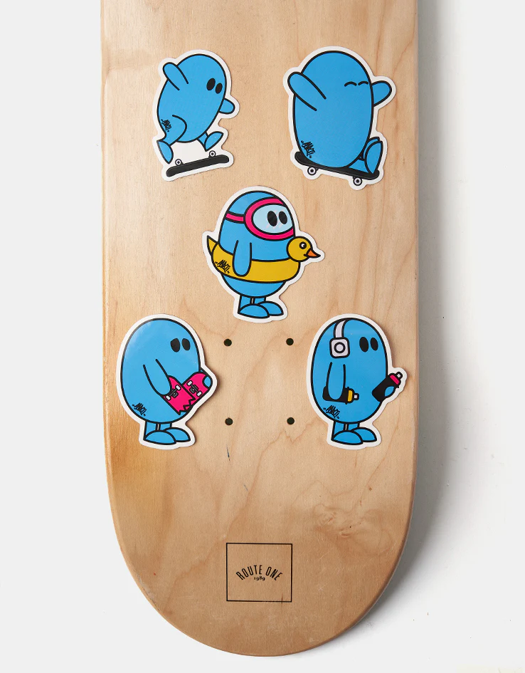 Route One x ANXTI Sticker Pack - Blue - Image 4