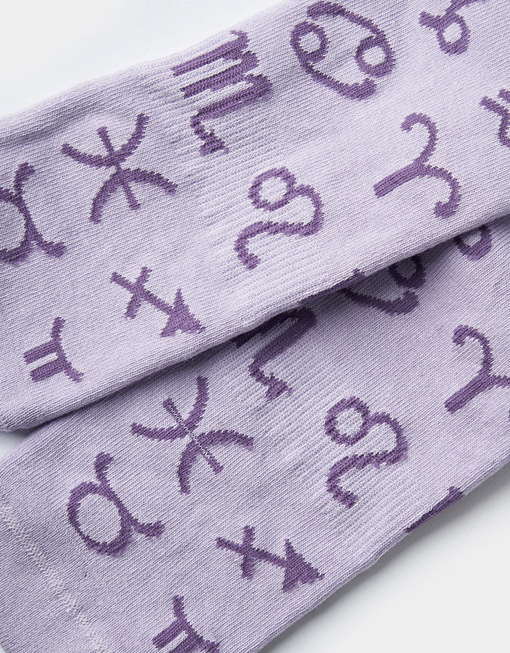 Route One Zodiac Crew Socks - Lavender Blue - Image 4