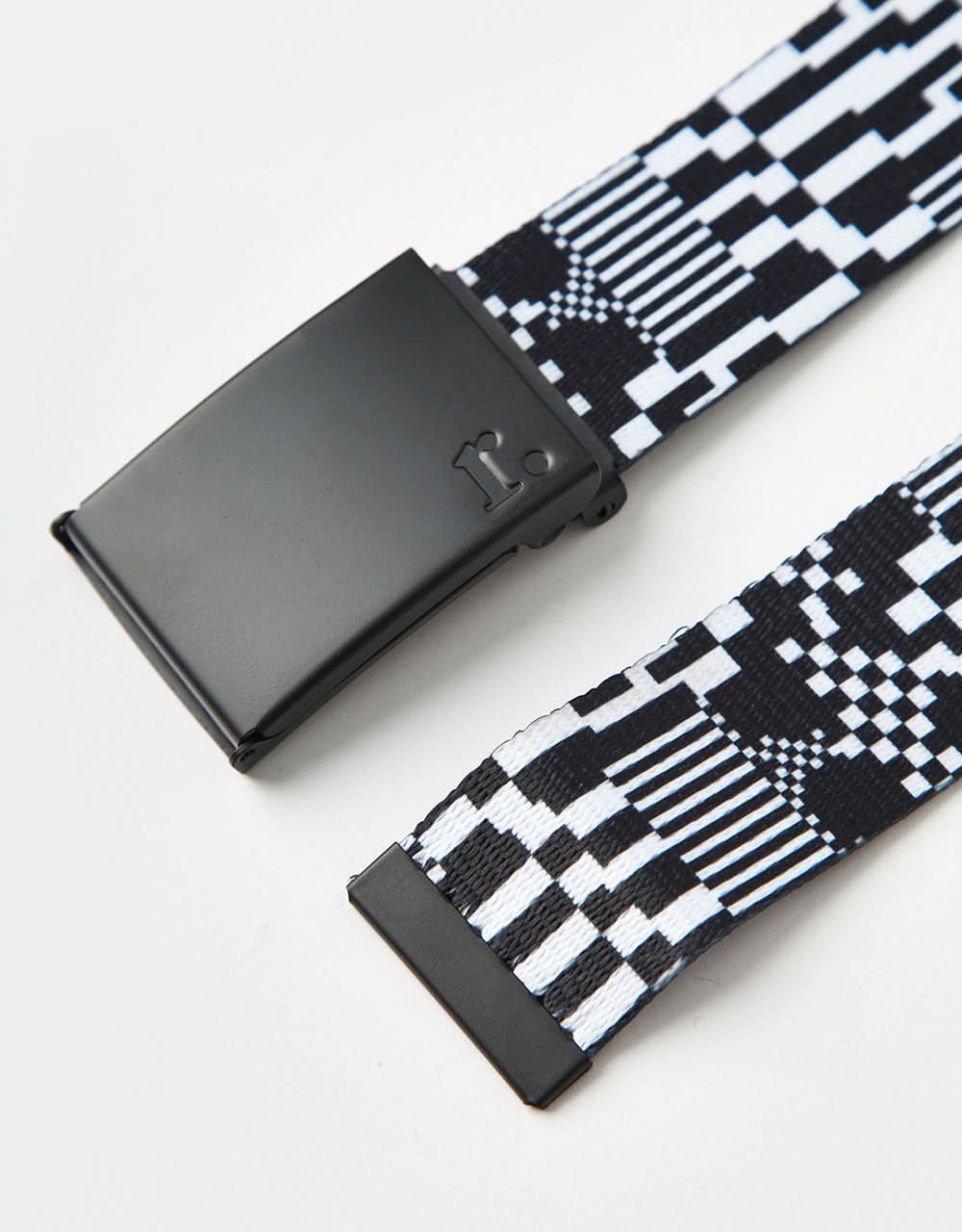 Router One Glitch Web Belt - Black/White - Image 2