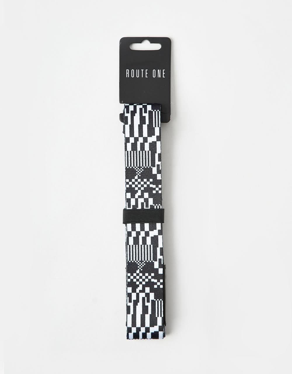 Router One Glitch Web Belt - Black/White - Image 5