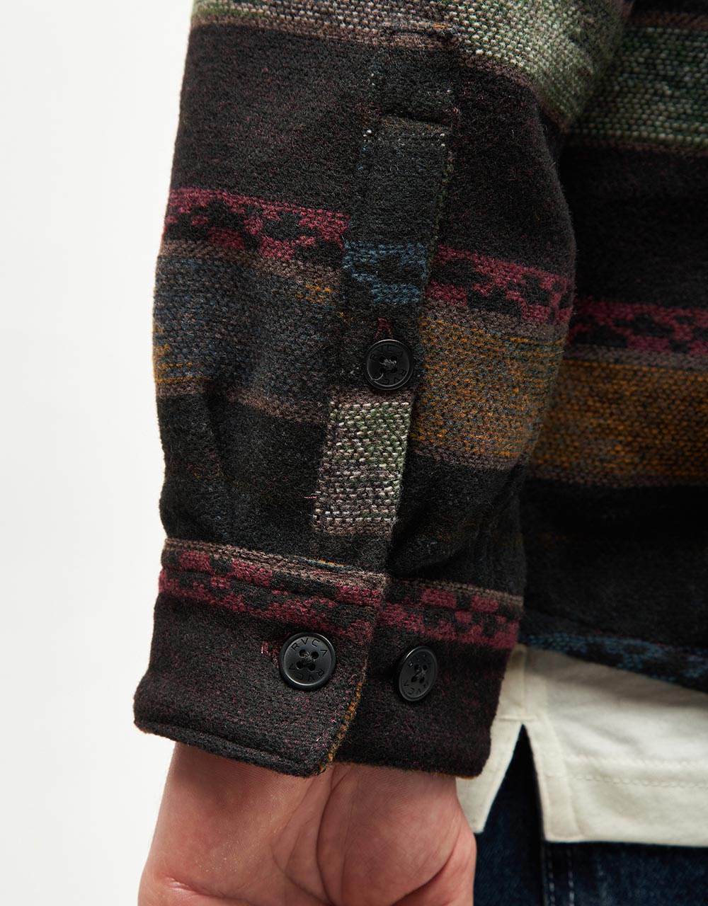 RVCA Blanket L/S Shirt - Red Earth - Image 6