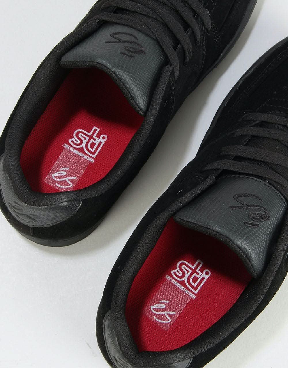 éS Accel Slim Skate Shoes - Black/Black/Black - Image 9