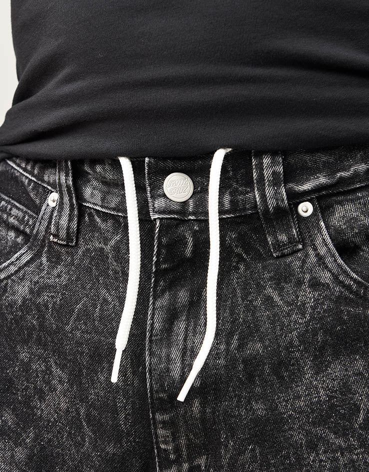 Santa Cruz Big Shorts - Black Acid Wash - Image 5