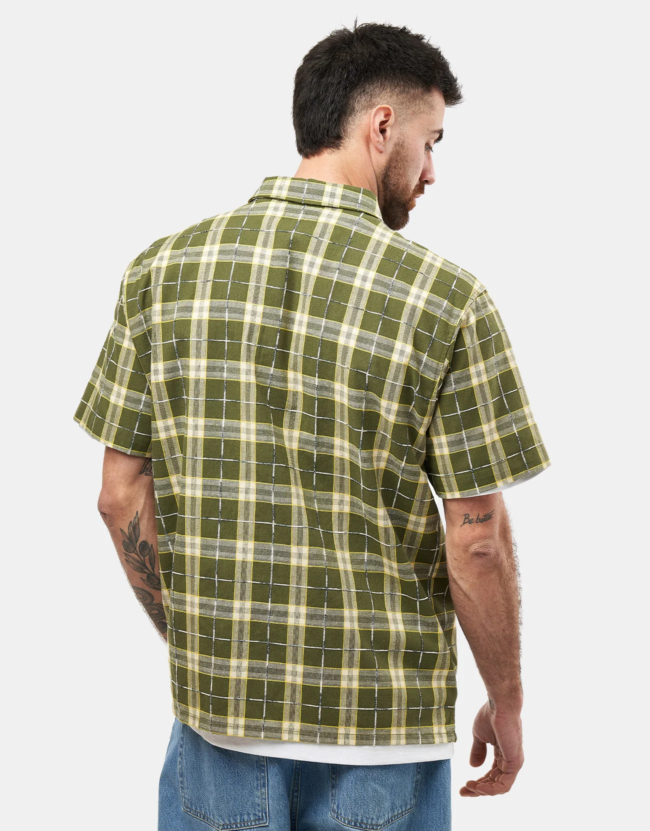 Santa Cruz Braun Great Outdoors S/S Shirt - Iguana Check - Image 3