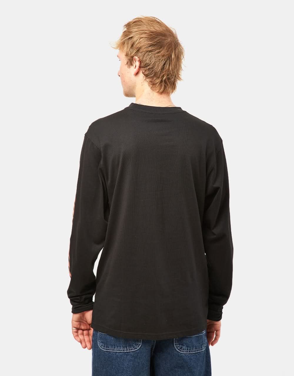 Santa Cruz Burst Oval Dot Front L/S T-Shirt - Black - Image 2