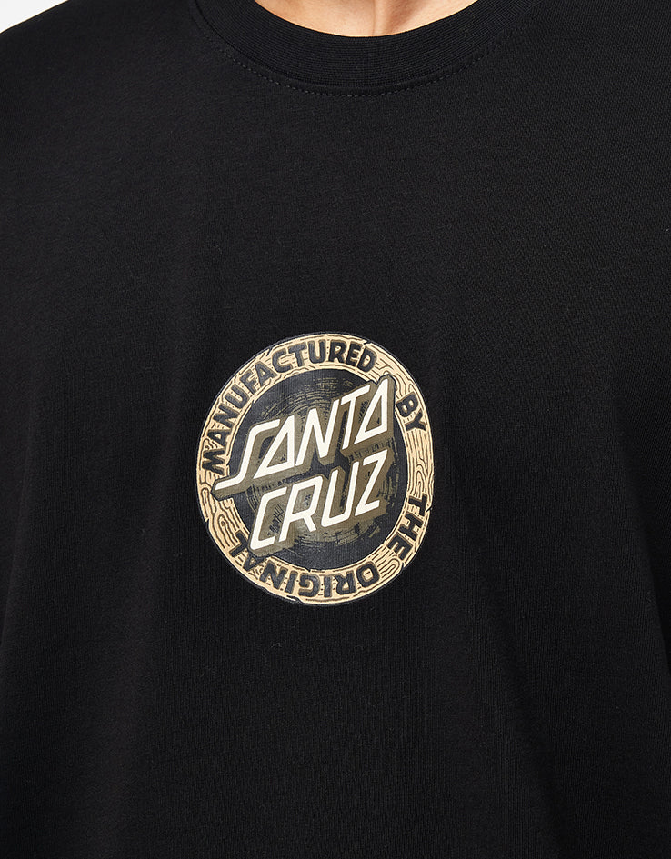 Santa Cruz Carved MFG Front T-Shirt - Black - Image 2