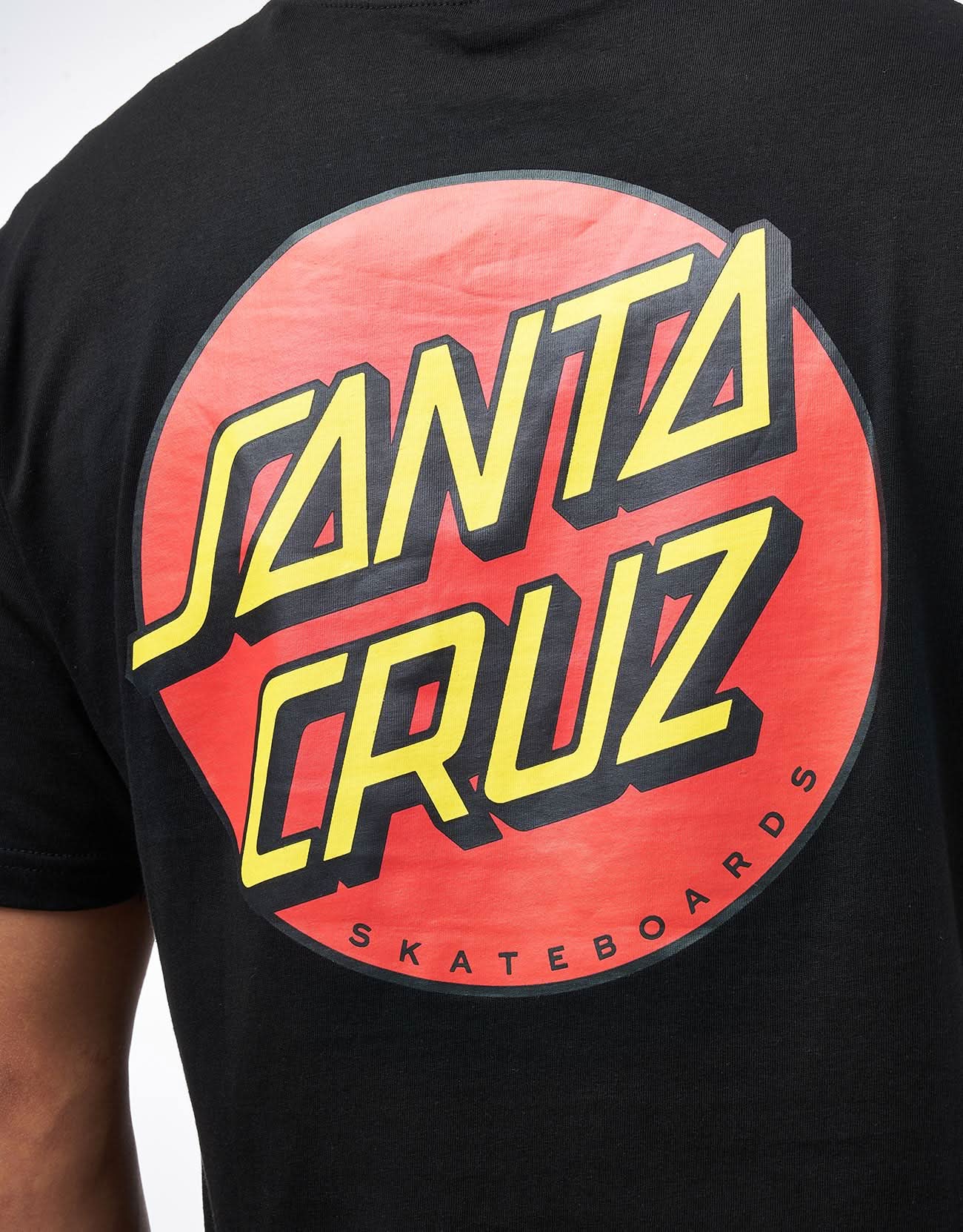 Santa Cruz Classic Dot Chest T-Shirt - Black - Image 3