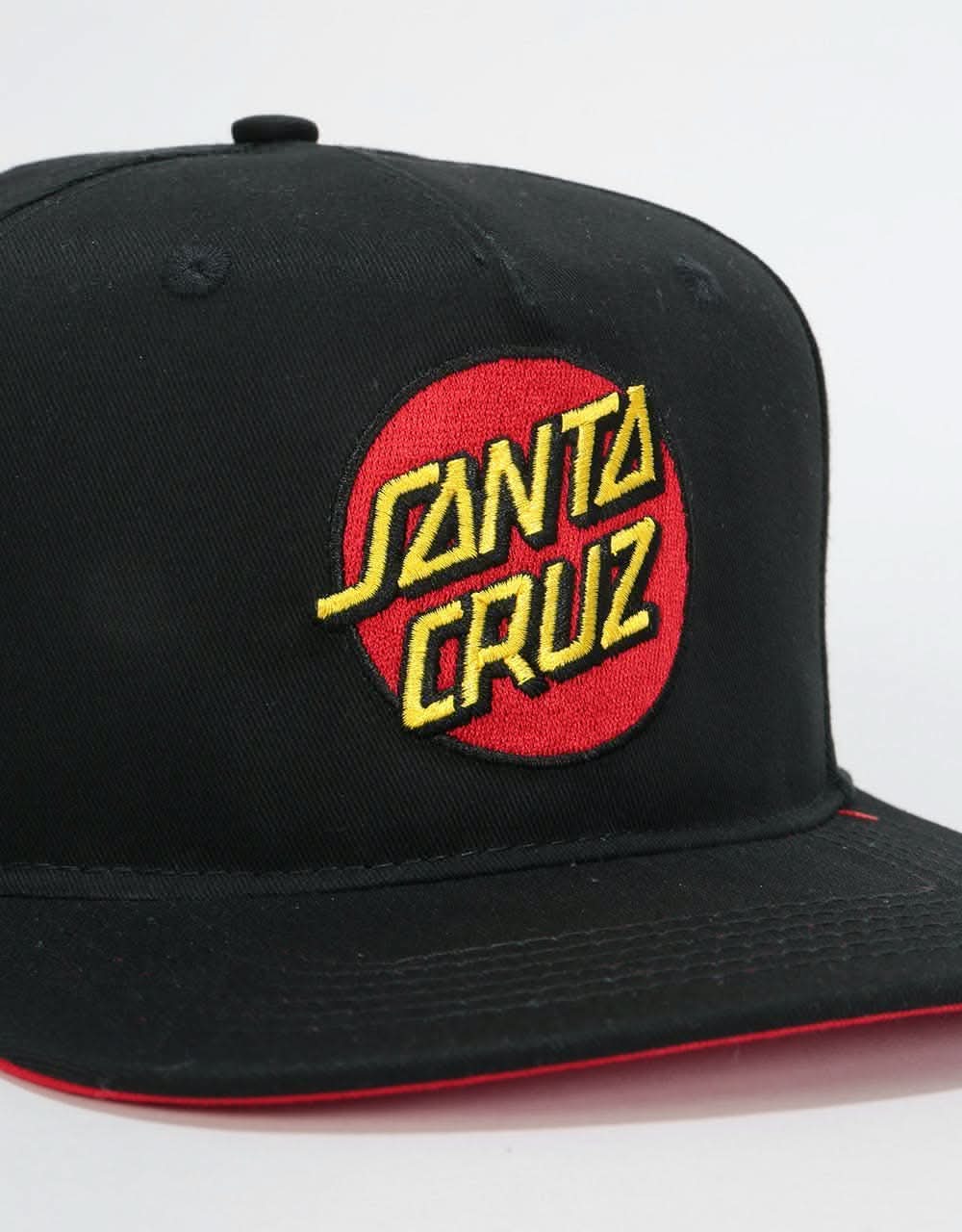 Santa Cruz Classic Dot Snapback Cap - Black - Image 2