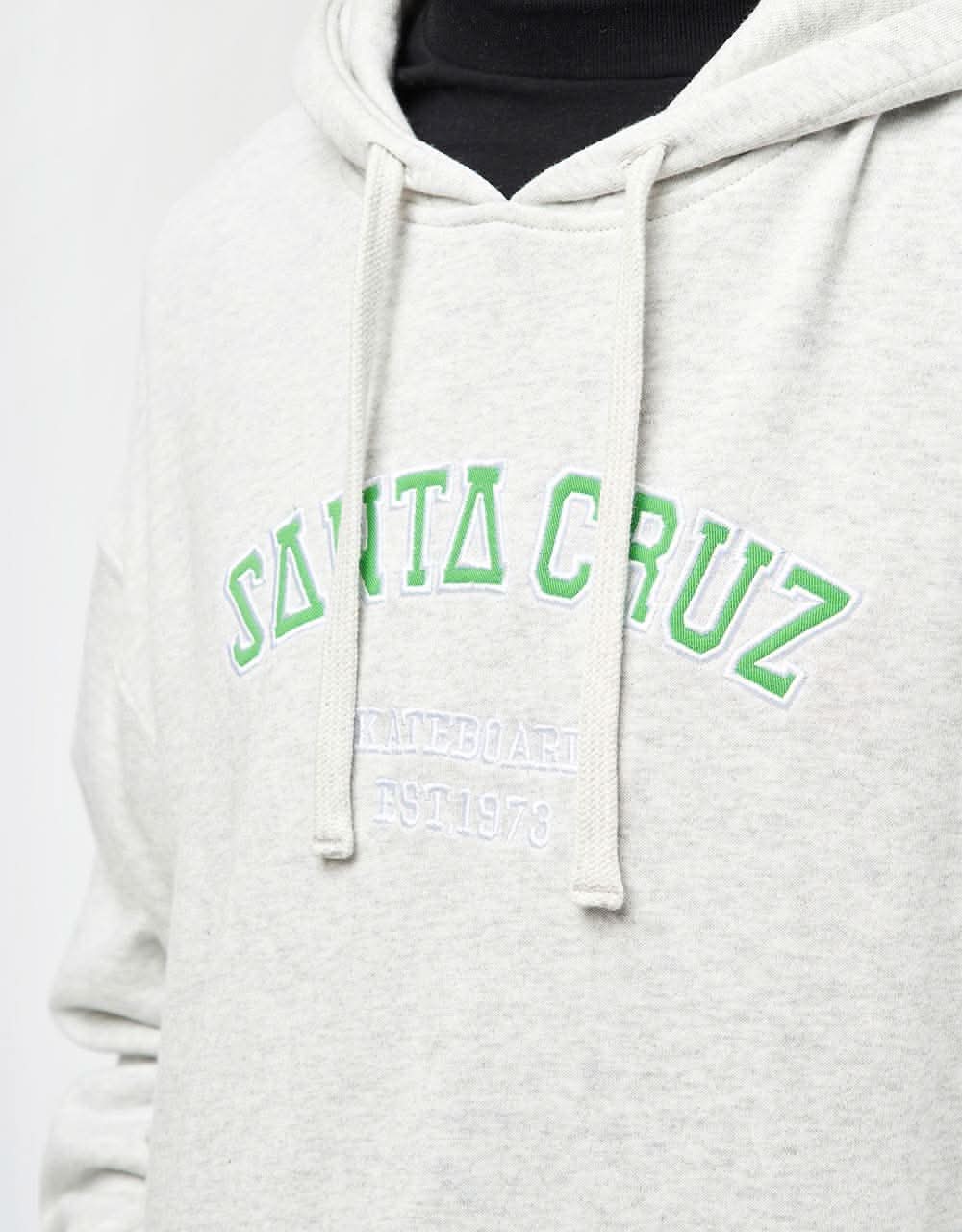 Santa Cruz Collegiate Strip Pullover Hoodie - Athletic Heather - Image 3