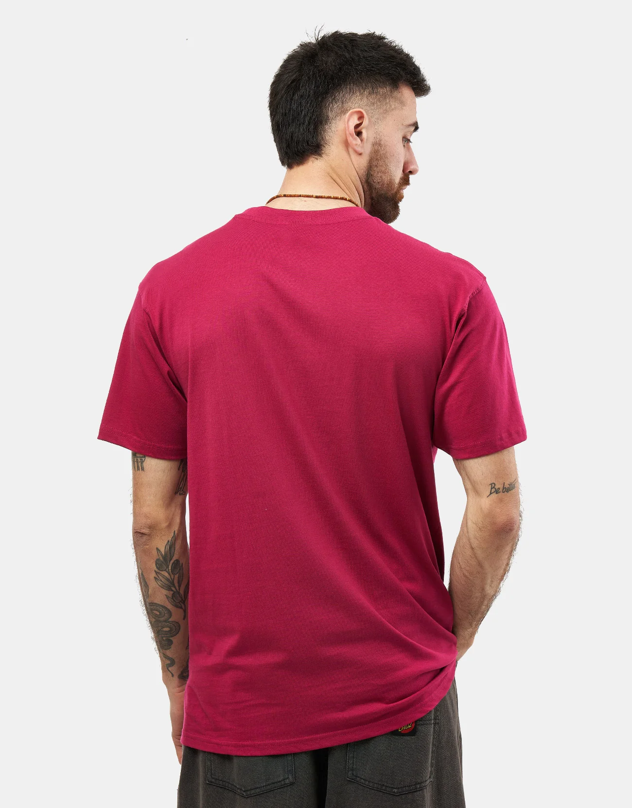 Santa Cruz Crescent Bone Hand T-Shirt - Burgundy - Image 3