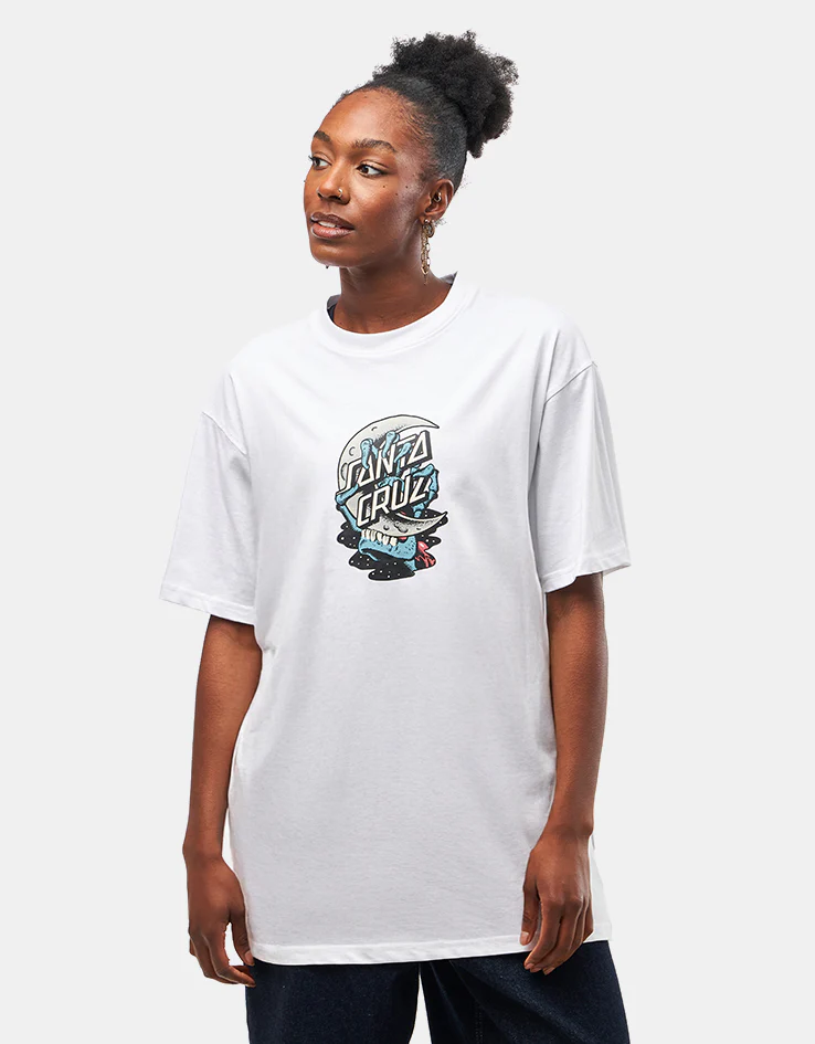 Santa Cruz Crescent Bone Hand T-Shirt - White - Image 4