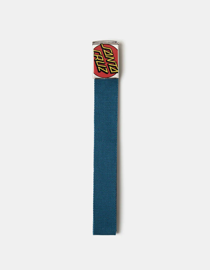 Santa Cruz Crop Dot Web Belt - Teal