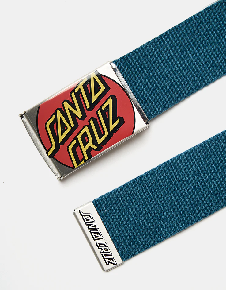 Santa Cruz Crop Dot Web Belt - Teal - Image 2