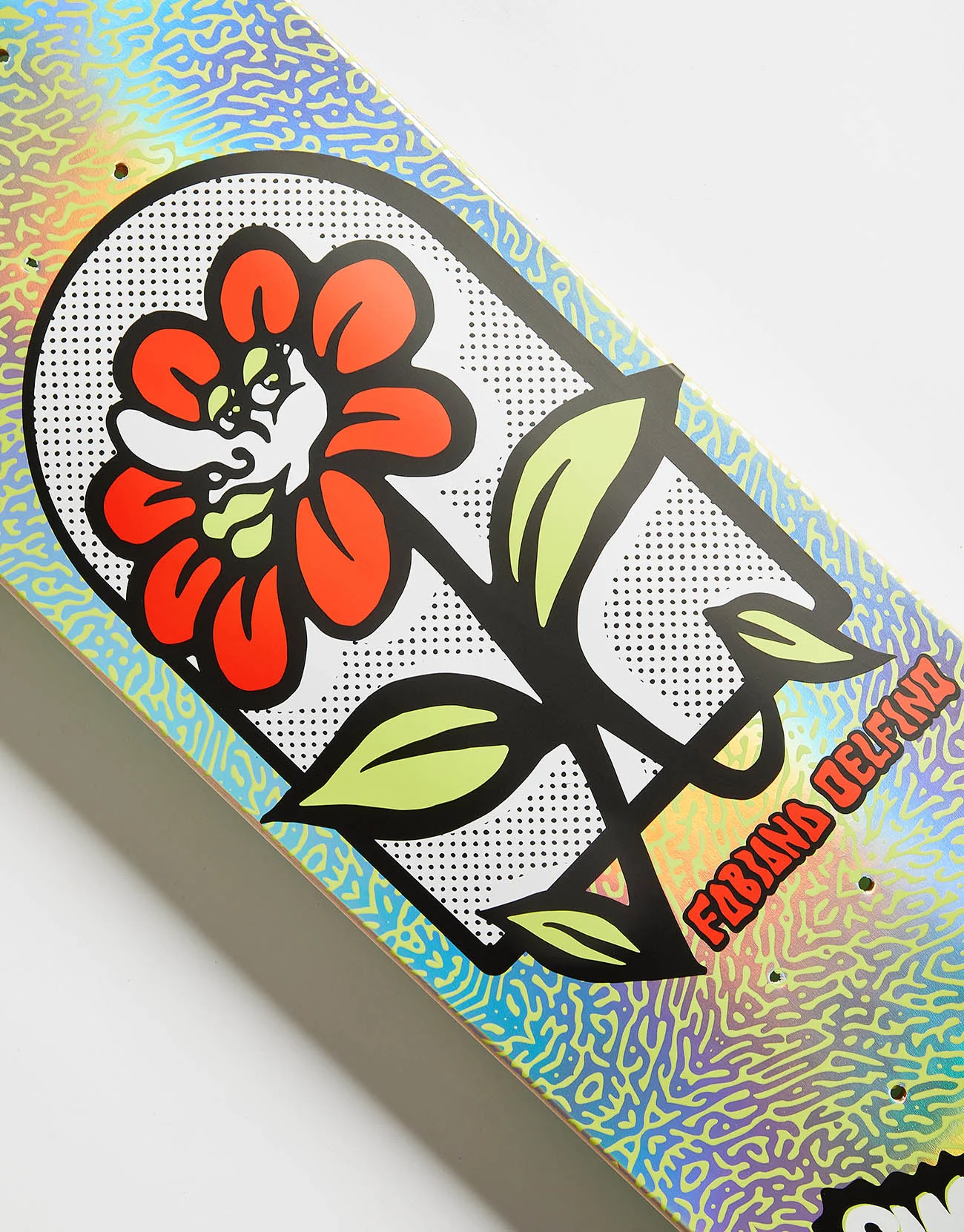 Santa Cruz Delfino Flower Frame FeelBase Skateboard Deck - 8" - Image 3
