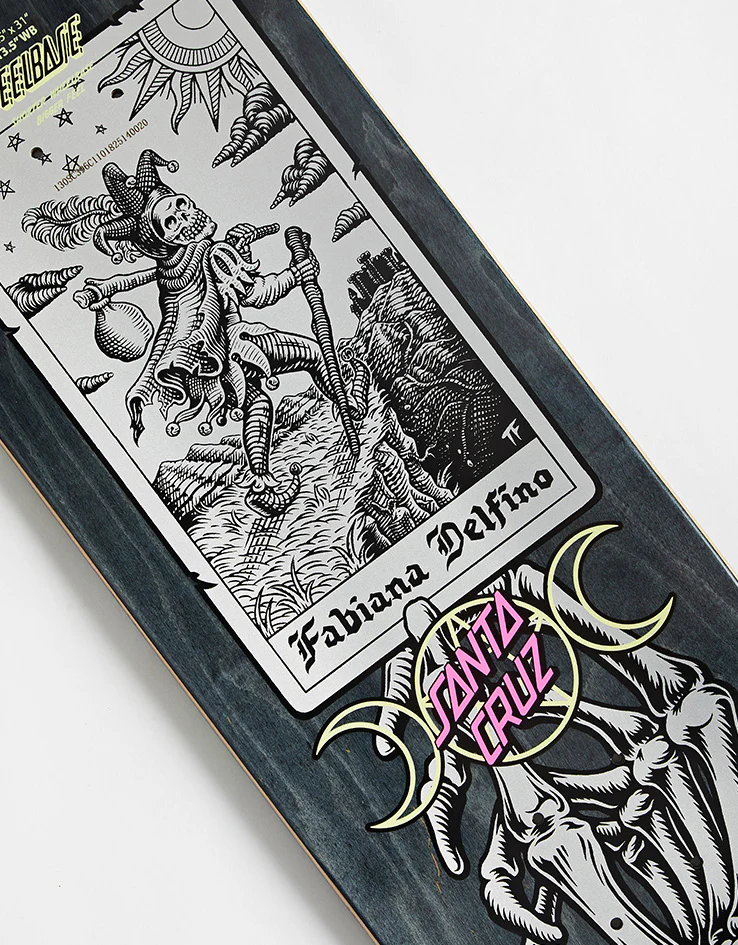 Santa Cruz Delfino Tarot Remix FeelBase Skateboard Deck - 8.25" - Image 4