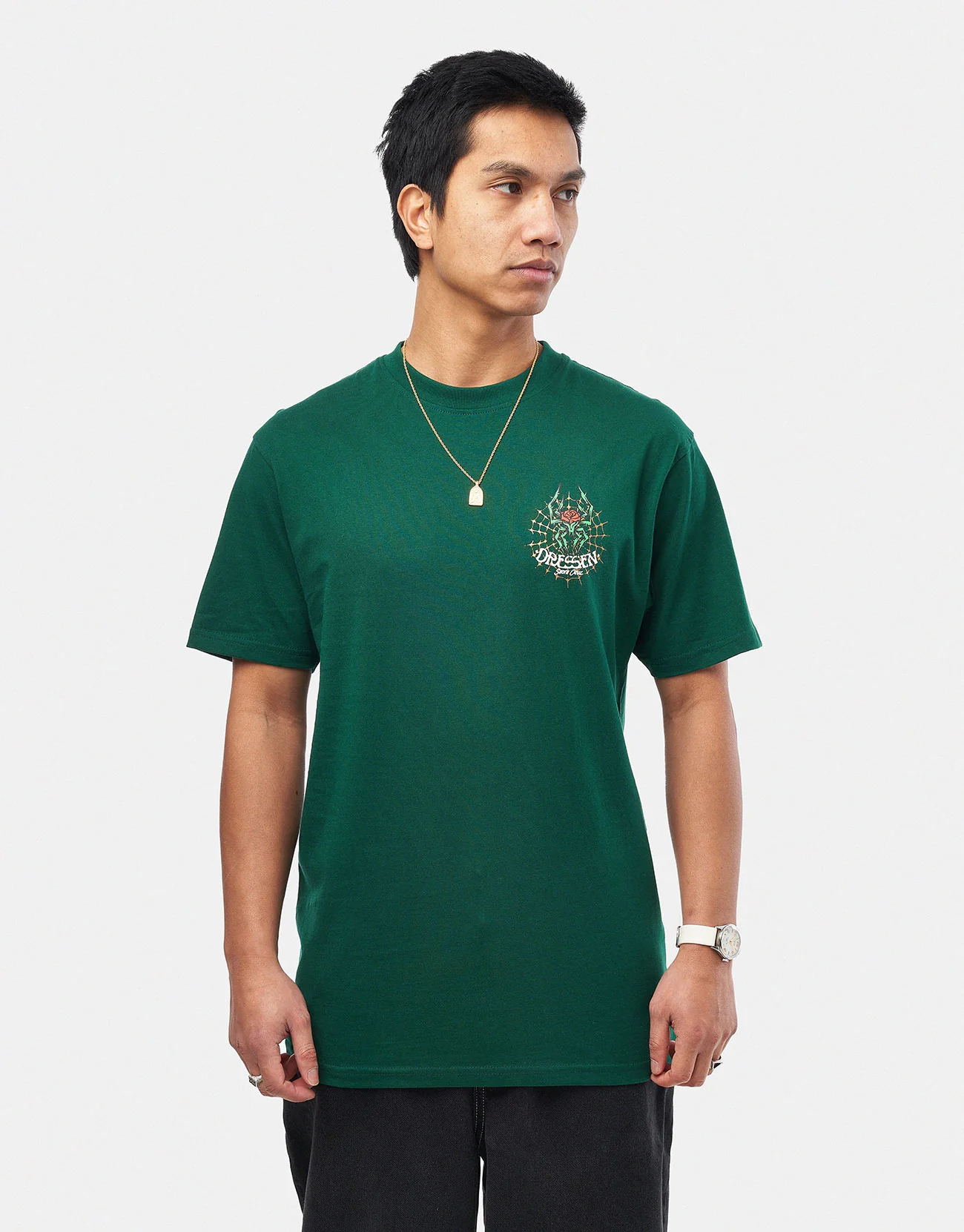 Santa Cruz Dressen Rose Cross 2 T-Shirt - Rainforest - Image 3