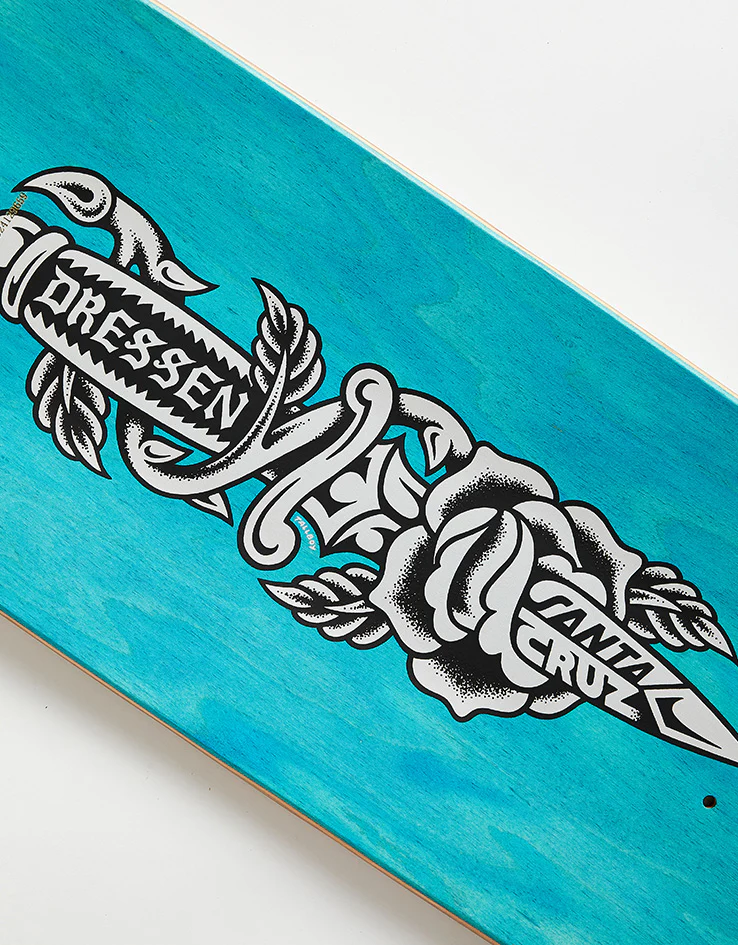 Santa Cruz Dressen Rose Dagger Skateboard Deck - 8.7" - Image 5