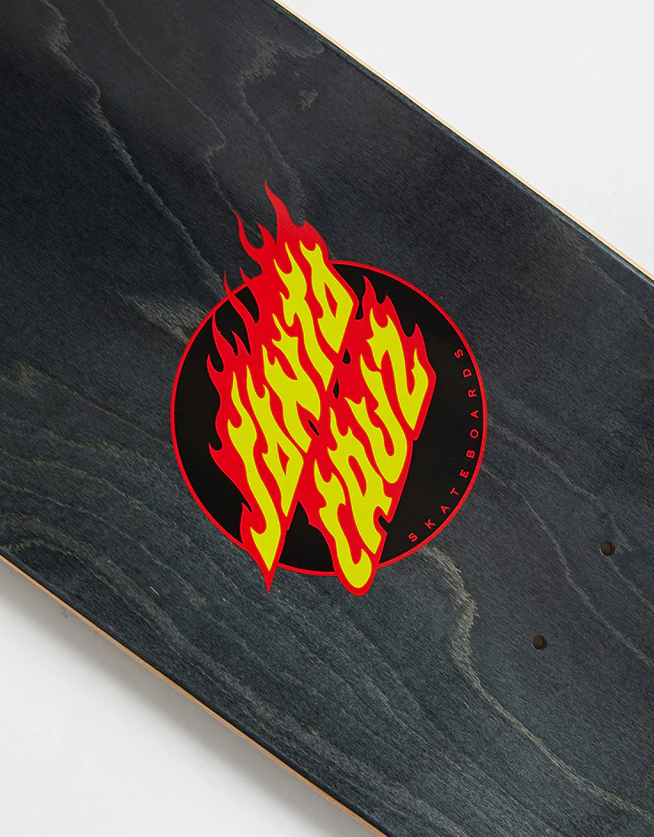Santa Cruz Flame Dot Striped ATV Skateboard Deck - 8.6" - Image 4
