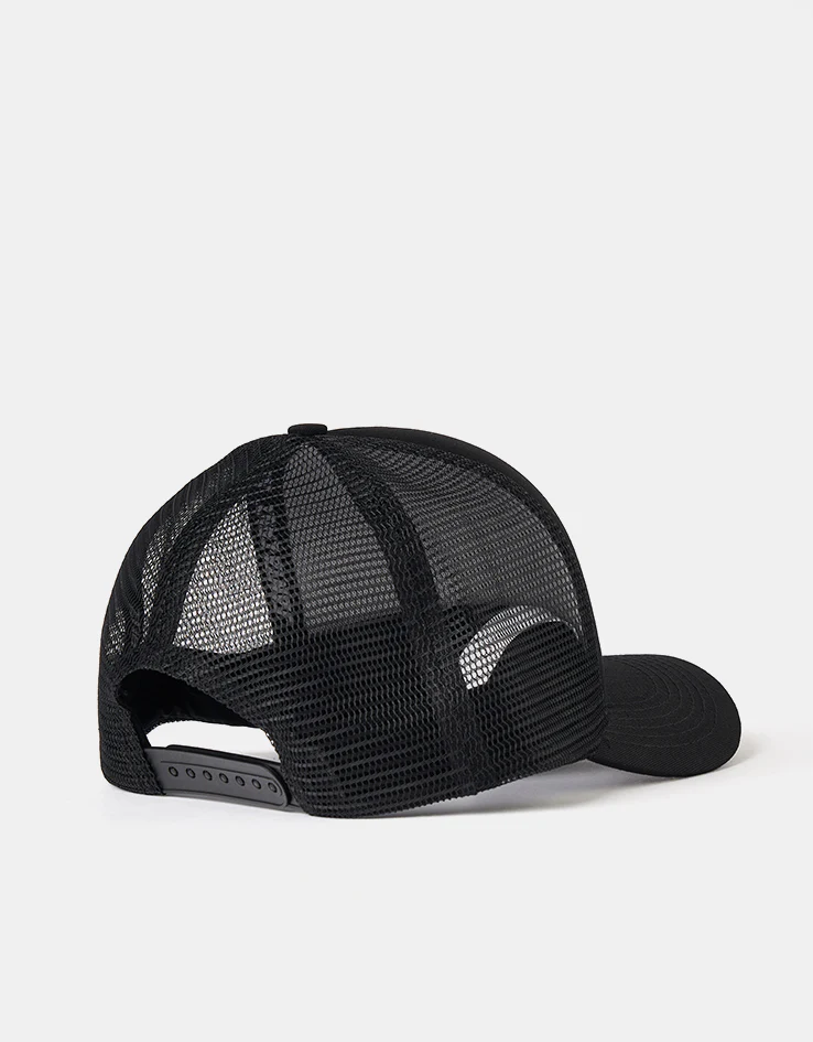 Santa Cruz Flaming Dice Dot Meshback Cap - Black - Image 4