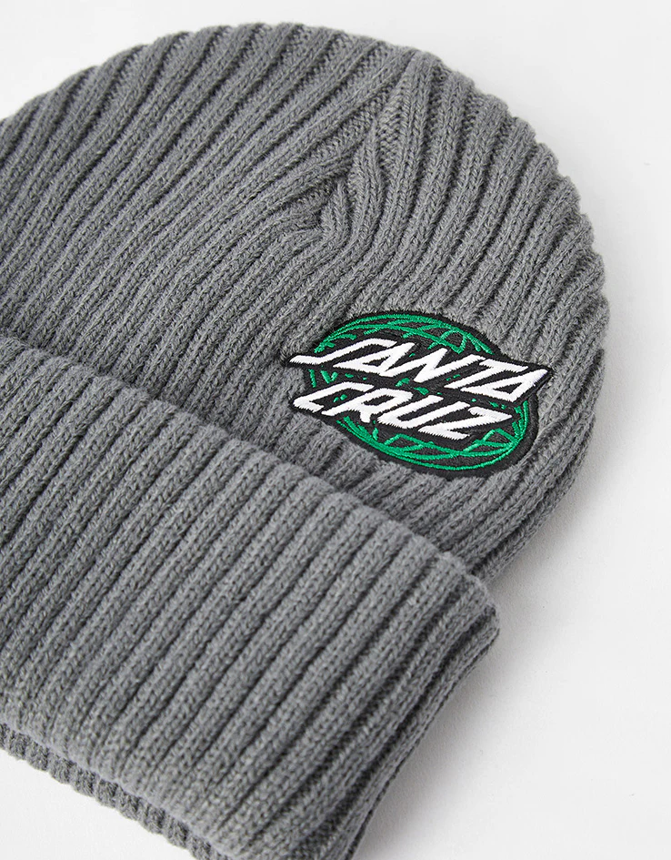 Santa Cruz Global Oval Dot Beanie - Storm Grey - Image 2