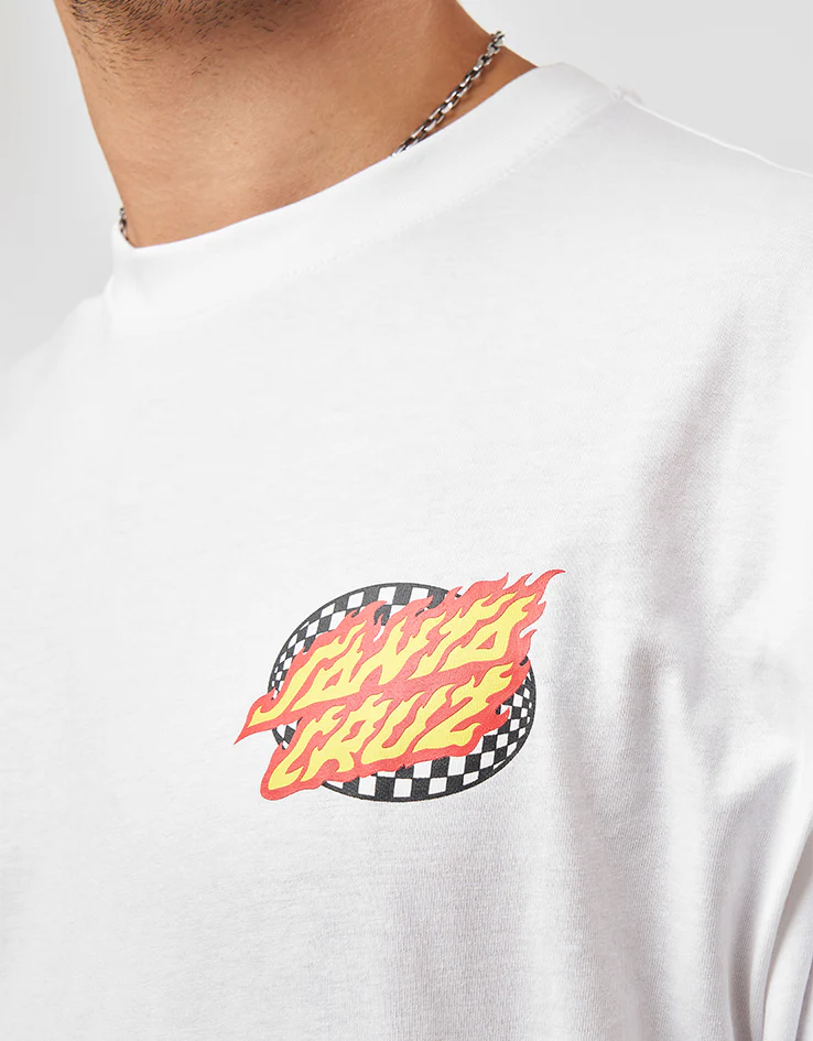 Santa Cruz Goal Flame T-Shirt - White - Image 4