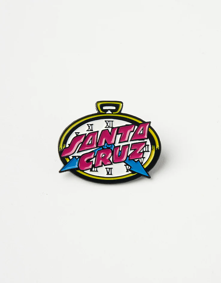Santa Cruz Grabke Clock Dot Pin Badge - Multi