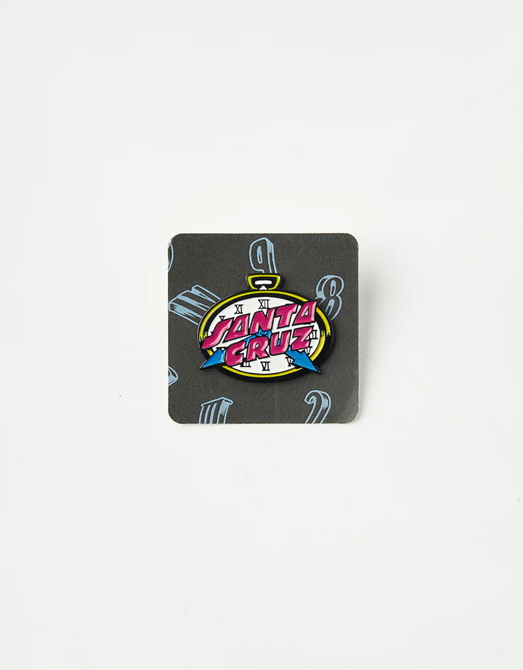 Santa Cruz Grabke Clock Dot Pin Badge - Multi - Image 2