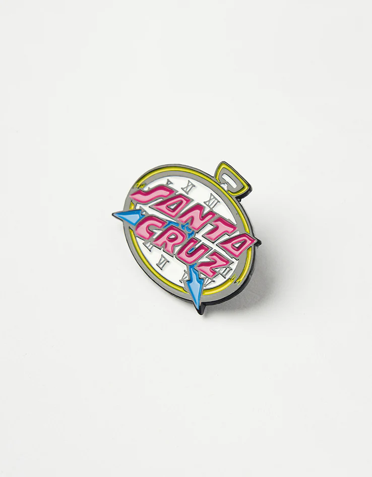 Santa Cruz Grabke Clock Dot Pin Badge - Multi - Image 3