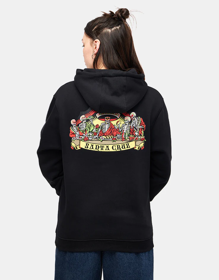 Santa Cruz Guzman Scroll Front Pullover Hoodie - Black - Image 7