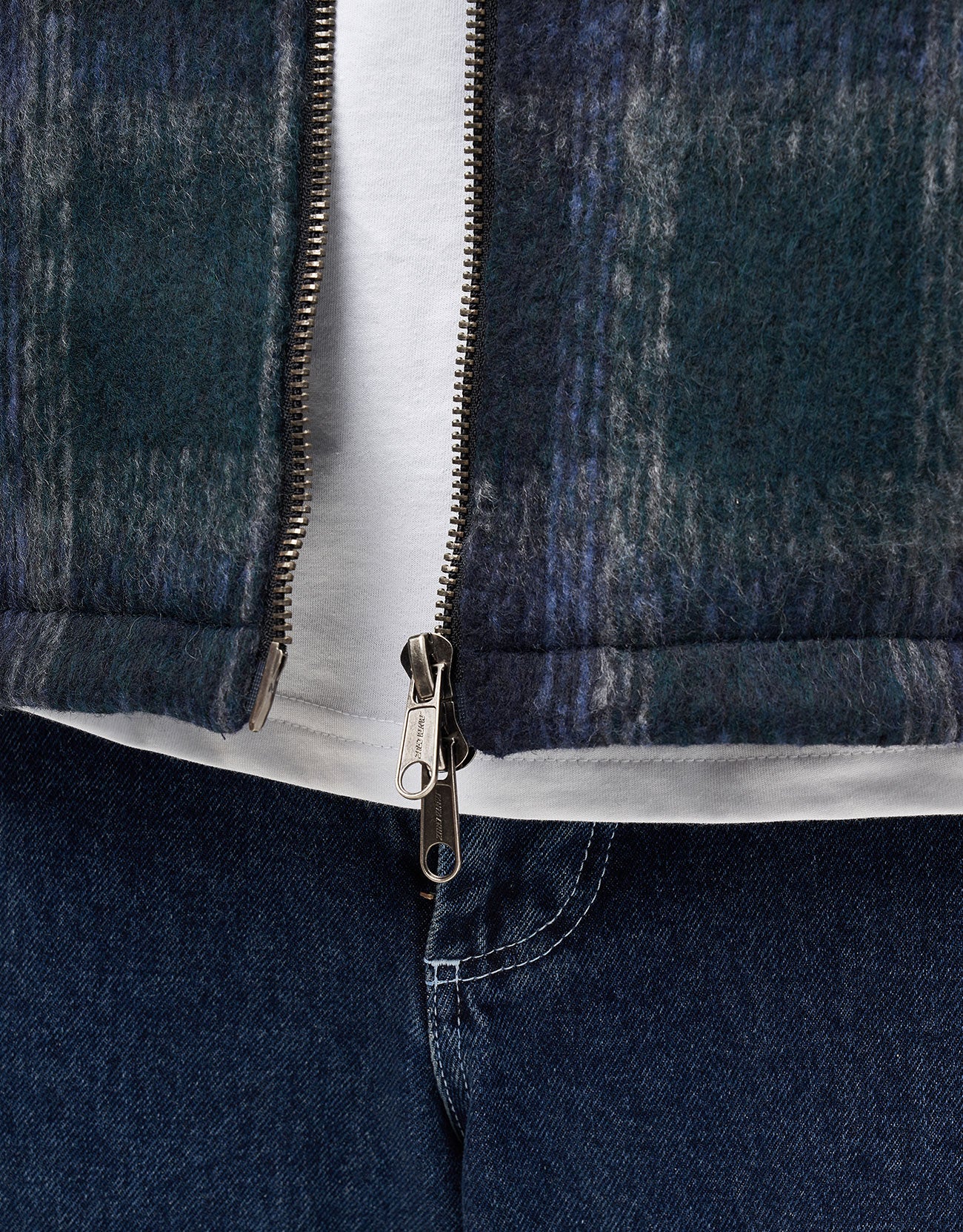 Santa Cruz Hideout Jacket - Navy/Blue/Grey Check - Image 4